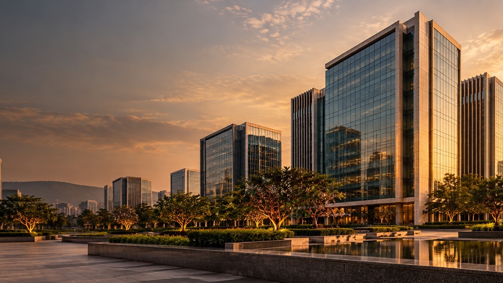 Grade A commercial office buildings available for lease in Pune